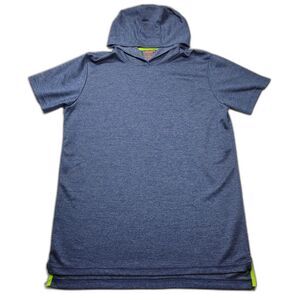 Foundry Men's SS Hooded Pullover Blue XLT